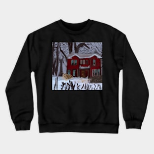 A Home in The Winter Woods. Crewneck Sweatshirt